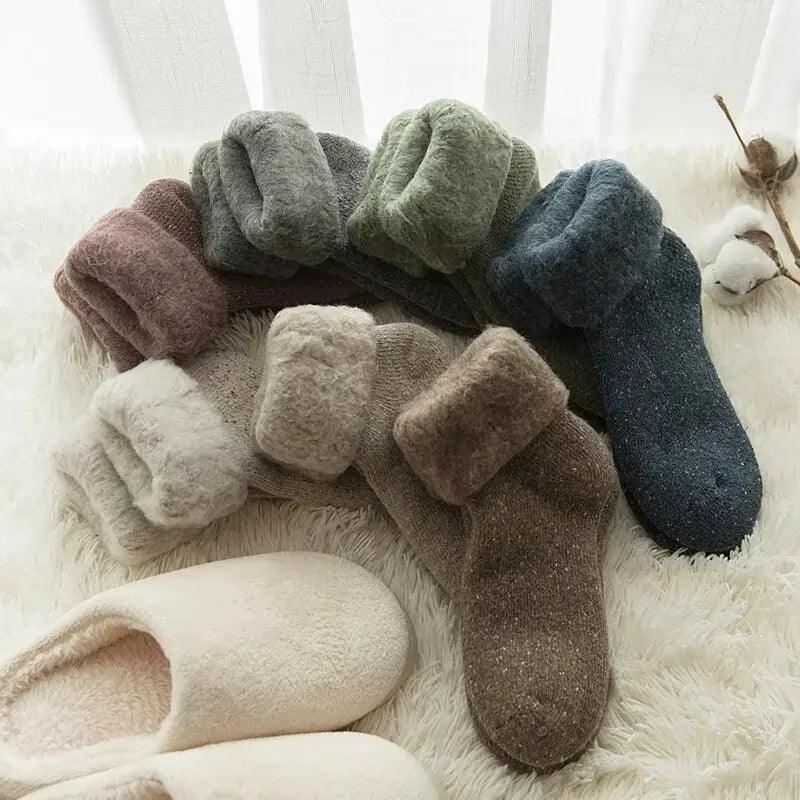 Chaussettes Thermiques ElifeAcc Femme - Mélange Laine Chaud Hiver