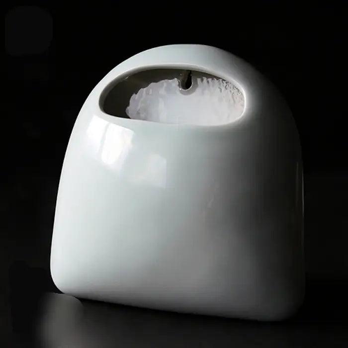 Pot De Fleurs En Céramique Avec Bac D'Égouttement Vert 17 Cm[u1279