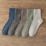 chaussettes chaudes en laine uni moucheté