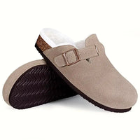 Chaussons Mules pour hommes et femmes fourrés pour l'hiver