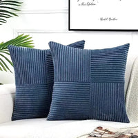 Housse de coussin velours côtelé