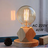 Lampe industrielle en bois avec ampoule - 100pour100cocooning