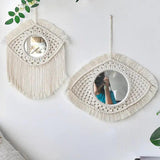 Miroir en macramé forme oeil - 100pour100cocooning