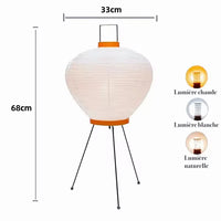Lampe Champignon japonaise vintage