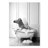 Tableau animal chats, chiens et sauvages pour votre salle de bain - 100pour100cocooning