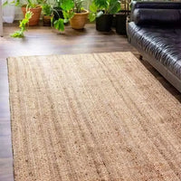 Tapis en jute rectangulaire tissage Durable