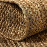 Tapis en jute rectangulaire tissage Durable