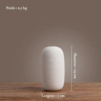 Vase japonais en céramique blanche - 100pour100cocooning