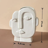 Vase visage abstrait en céramique - 100pour100cocooning